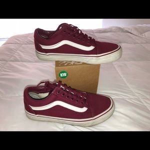Burgundy Vans